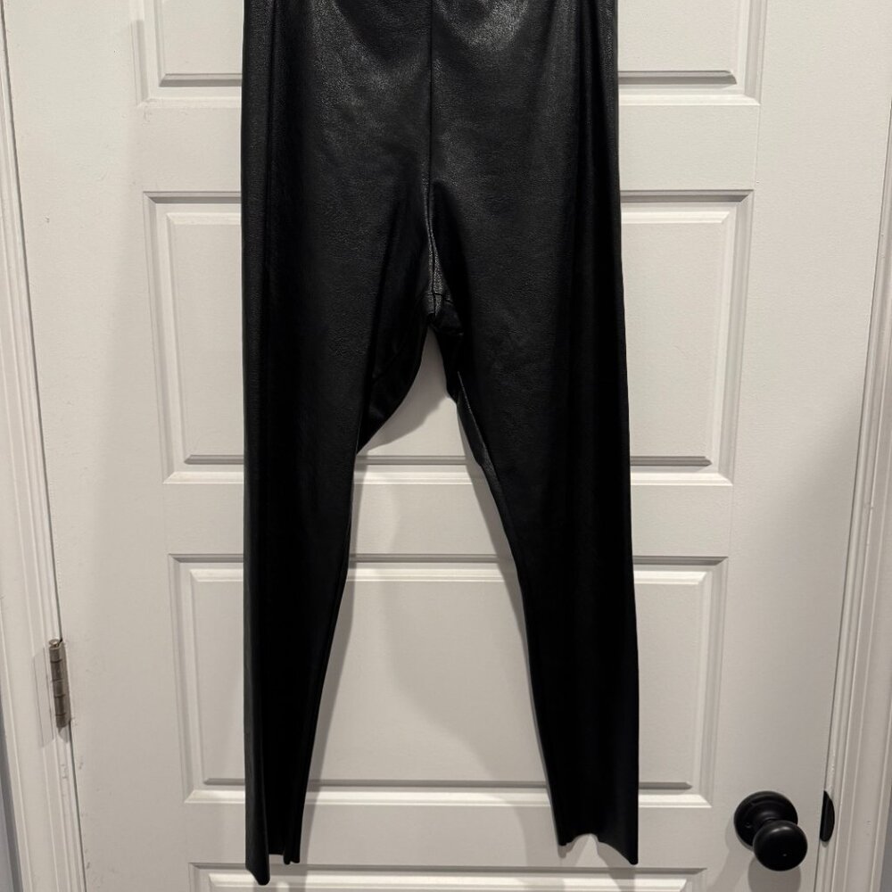 Commando Black Faux Leather Leggings